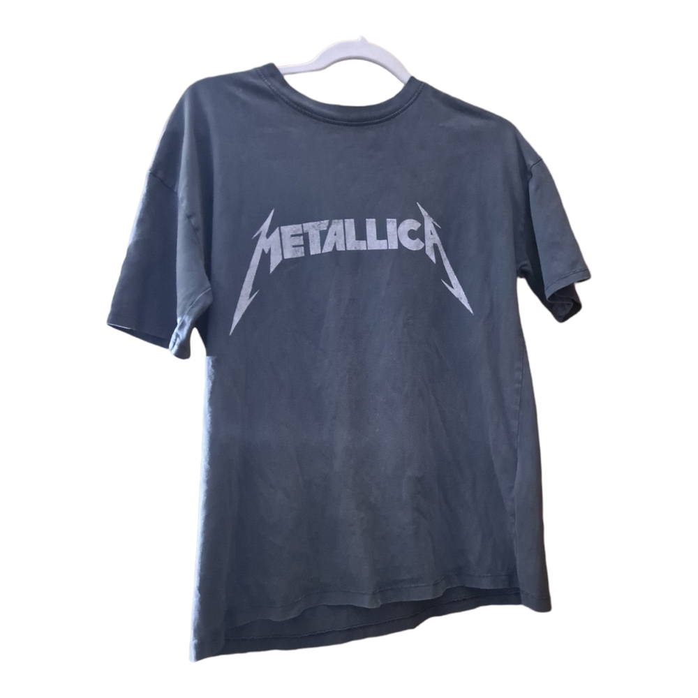 Vintage METALLICA Band T-Shirt Heavy Metal Concert Tour Show World Magnetic XS